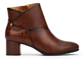 Pikolinos Botines de tacón en Cuero Calafat para Mujer en Color Marrón