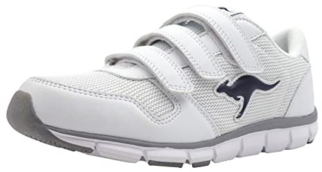 KangaROOS Unisex-Adulto K-BlueRun 701 B Scarpe da Ginnastica Basse, Bianco White Dk Navy, 44 EU