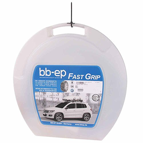 BB-EP Fast-Grip 16 - Die robuste 16mm-Schneekette für SUV, Van, 4x4/Geländewagen, Wohnmobile, Transporter und Leicht-LKW - TÜV, Ö-Norm (Made in Italy) (Fast Grip 16-230)