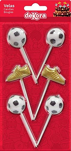 Football Boots Balls Birthday Cake Candles