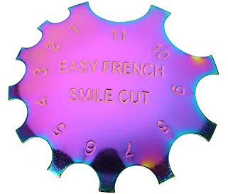 Nail Art Maniküre Kantenschneider Nagelschneider Werkzeug Nagel Gel Easy French Smile Line Nagelwerkzeug mit 11 Größen-per Halloween