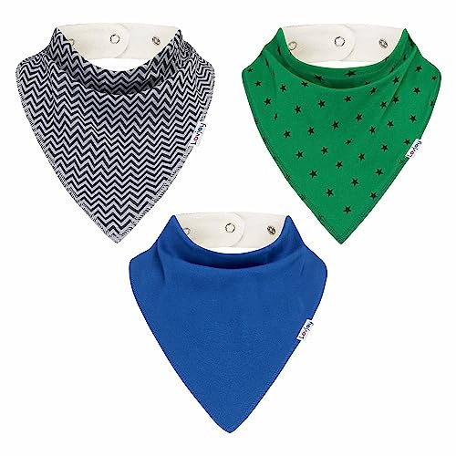 Lovjoy Stor bandana haklapp för barn från 4 år och äldre för barn och tonåringar, justerbar halsstorlek