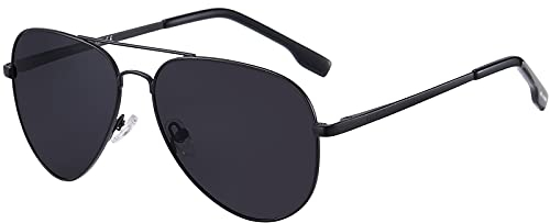 H HELMUT JUST Gafas de Sol para Hombre y Mujer Aviador Polarizadas Piloto Espejo para Conducir