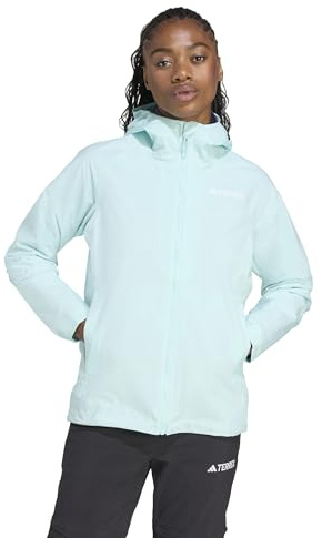 adidas Women's Terrex Multi 2 Layer RAIN.RDY Jacket, semi flash aqua, S