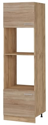 Vicco Armario para microondas R-Line, Sonoma, 60 cm, para combinación Libre Dentro de Sistemas de Cocina modulares