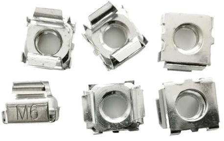 GeOinQL Ecrou Flottant,Ecrou à Cage Zinc, Clip plaqué Zinc Blanc for Armoire, placage de Zn, écrou Cage Flottant (Taille : M5-200 pcs)