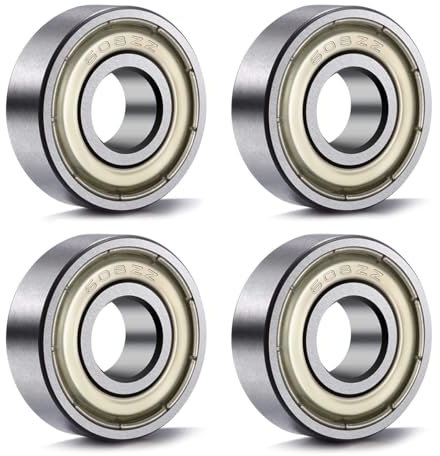 Lot De 4 Roulements À Billes Roulement Skateboard Roulement A Bille Roulement 608ZZ Roulements À Billes Roller (4 pièces)