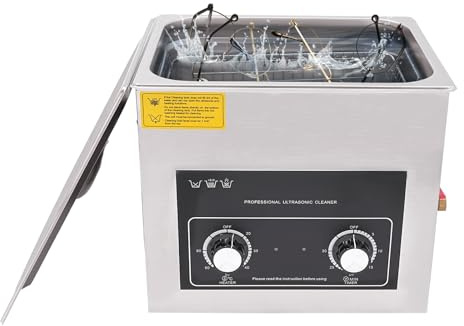 10L Digital Ultrasonic Cleaning Machine, Stainless Steel Professional Cleaning Machine with Heater & Timer, Ultrasound Cleaner for Homes, Laboratories, Jewelry Industry