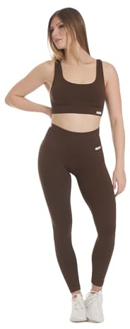 FGM04 Donna - Completo Onyx, Varie Colorazioni, 100% Made in Italy, Tessuto Super Morbido e Confortevole, Tessuto 4 Stagioni (Cioccolato, XS-S)