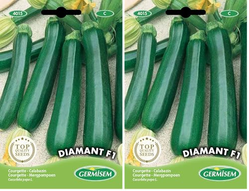 Germisem Diamant F1 Semillas de Calabacín 2 g (EC4015) (Paquete de 2)
