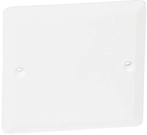 Legrand 089281 Couvercle Universel Carré Batibox pour Boîte, 1 Poste, 80mm x 80mm, Blanc