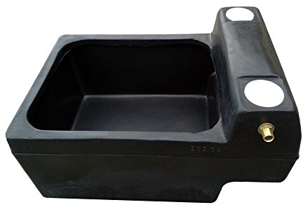 Kingspan 12 Gallonen Schwarz Tiertränke für Pferde und Rinder, 54 Liter