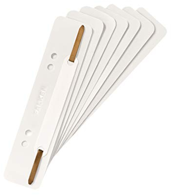 Original Falken 250er Pack Plastik-Heftstreifen Weiß. Aus PP-Folie kaufmännische Heftung Aktendulli Hefter Schnellhefter ideal für Büro und Schule