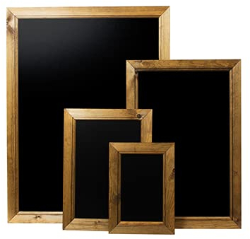 Framed Chalkboard/Blackboard, A2, Dark Oak, (62.4 x 45 x 1.5cm)