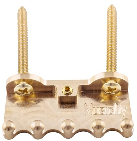 Musiclily Ultra Heavy Full Brass Guitar Tremolo Bridge Claw Original Color