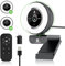 VITADE Streaming Webcam mit Ringlicht, Zoomable Webkamera mit Fernbedienungen, 1080P 60FPS, schneller Autofokus, Rauschunterdrückung Mikrofone, für PC Mac Laptop Desktop Zoom Skype Teams
