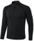 Sillictor Running Tops for Men Long Sleeve 1/4 Zip UPF 50+ Quick Dry Compression Tops Moisture Wicking Gym Football Training Sports T Shirts Mens Base Layer Tops for Ski Hiking Golf,516 Black M