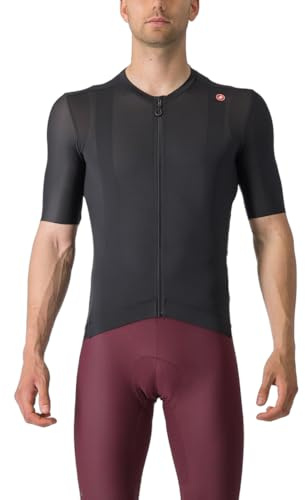 CASTELLI Espresso Short Sleeve Mens Cycling Jersey - Black - 3XL