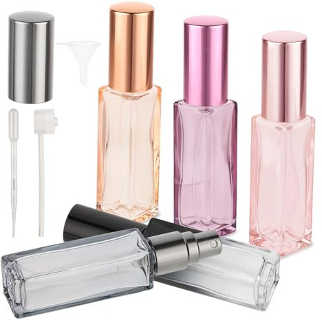 ZEYIYER 5 Stück Parfümzerstäuber 10 ml Perfume Atomizer, Parfüm Nachfüllflasche, Parfümzerstäuber Nachfüllbar, Leere Reisegröße Parfümflasche Mini Nachfüllbare Flasche Reisen und Ausgehen