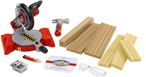 little tikes Creative Construction Power Cuts Set - Includes 6 Accessories, Pretend Play Construction Set, Suitable for Boys and Girls Ages 3+ Years