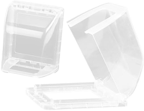 Hemobllo 2pezzi Copertura Protettiva Per Prese Elettriche Da Bagno Resistente Alle Intemperie Copertura Per Presa Elettrica Da Bagno Per Cucine Soggiorni Bagni e Uffici