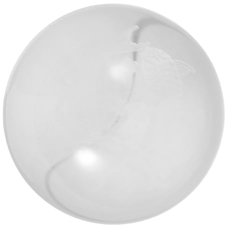 Cabilock Crystal Ball Fountain Sphere Indoor Water Feature Fish Pattern Aquarium Decor for Living Study Office