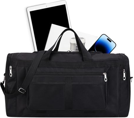 Bolsa Gimnasio - Bolsa Deportiva Duffel de Gran Capacidad para Hombre - Bolsa Impermeable Gran Capacidad con Compartimento para Zapatos Natacion Y Exterior