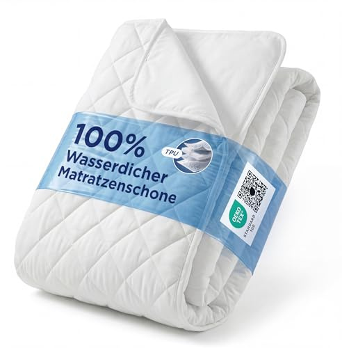 BEDSURE Funda de colchón Impermeable - 140 x 200 cm Antideslizante Blanco
