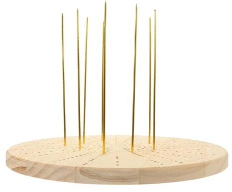 Round Knitting Board - Crochet Block Frame, Circular Layout Mat with Pins, Yarn Fiber Shaping Surfaces for Handmade Projects, Project Board