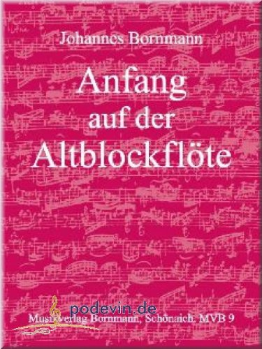 Anfang auf der Altblockflöte - Blockflöte Noten [Musiknoten]