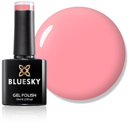 Bluesky Gel Nail Polish, Pink Glow A097, Coral, Light Pink, Long Lasting, Chip Resistant, 10 ml (Requires Drying Under UV LED Lamp)