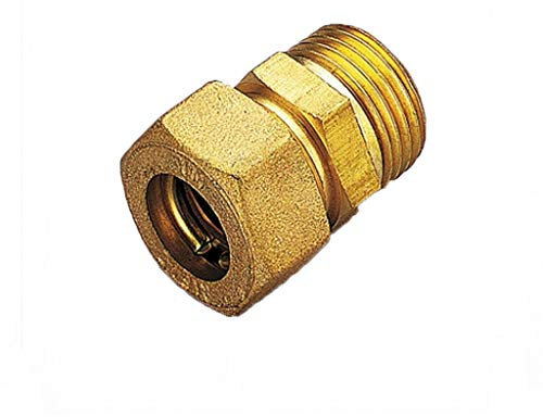 Raccordo A Compressione Dritto Maschio 12 X 1/2 Per Rame Tiemme