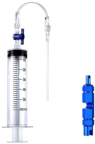Bicycle Tubeless Tire Sealant Injector Syringe and Valve Core Removal Tool