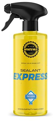 Infinity Wax Express Sealant 500ml – Instant SiO2 Spray-On Rinse-Off Car Protection Use on Paint, Glass & Wheels, 2–3 Month Hydrophobic Shield - Foam Lance or Spray Application