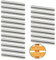 Molyorch 20 Piezas Clavija Pasador 6mm, Soportes Cilíndricos Inoxidable 304, Estante Pasador, Marcadores Espigas, para la Puerta, Ventanas, la Cama, Librería, Cómoda