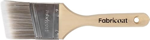 60mm / 2.5 inch Fabricoat Paintbrush – Angled Cutting In Paint Brush - Firm Bristled Brush With Wooden Handle - Use To Apply Fabricoat Fabric Paint