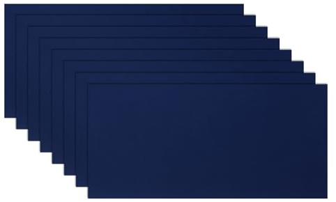 sourcing map 8pcs Self-Adhesive Air Mattress Patch, Rectangle Waterproof Repair Tape for Air Mattress, Bounce House, Inflatable Product, Tent, Swimming Ring, Air Bed, Navy-Blue (8x4 Inch)