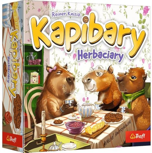 Trefl - Camiseta Kapibars - Juego familiar, estrategia, planificación y pensamiento lógico, para adultos y niños a partir de 8 años