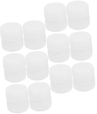 BESPORTBLE 50 Pièces Boîtes à Bagues en Plastique Blanc pour Hochet Bébé, Boîte Sonore pour Poussette, Développe les Sens Tactiles et Attire L'attention des Nourrissons