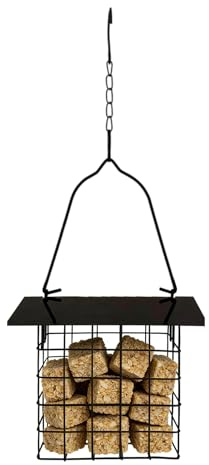 Para Pájaros Jaula de Alimentación Metálica Resistente al Clima | Colgable para Colibríes en Exterior Para Observar Pinzones Carboneros En Jardín Terraza
