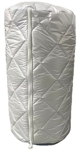 Funda para bombona de gas, protector térmico de tela Oxford, acolchado de algodón, protección contra el sol y el polvo, que proporciona aislamiento y protección para bombonas de gas durante campamento