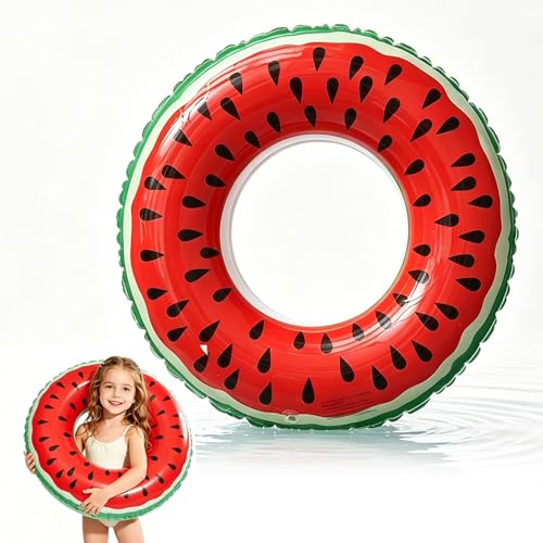 Swimming Ring Inflatable Rubber Rings for Kids Adults, 70/90cm Fruit Inflatable Pool Ring Floaties Swim Rings Water Float