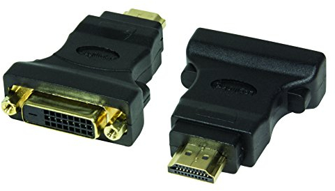 LogiLink DVI-D Adapter Digital (DVI Dual Link Belegung 24+1) zu HDMI, unterstützt alle HDTV und HD ready Standards
