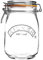 Kilner Clip Top Jar 1 Litre (1000 ml) Airtight Glass Storage Jar for Preserving Fruits Vegetables Coffee Tea Rice Flour Nuts Pasta