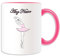 Cadeau personnalisé – Ballet Mug (Danse Motif Thème, Options de couleur) – n'importe quel nom/message sur votre Unique – Danseuse, Céramique, rose