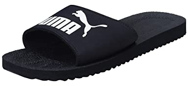 Puma Unisex Adults Purecat Slide Sandals, Peacoat-White, 11 UK