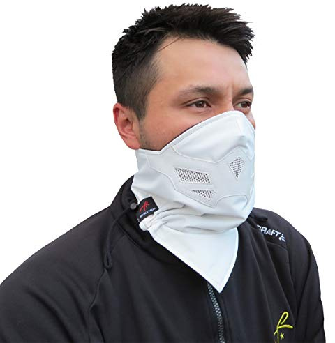 Half Face Mask for Cold Winter Weather. Use This Half Balaclava for Snowboarding, Ski, Motorcycle. (Many Colors) (White)