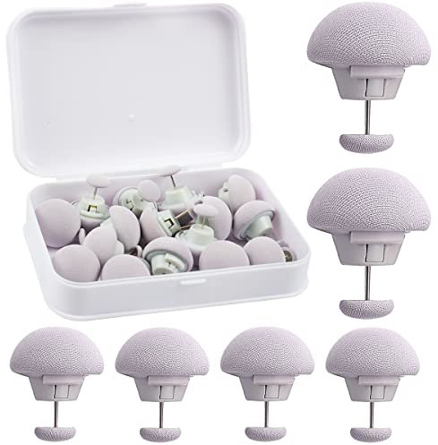 16 Clips de fijación para edredón, Hebilla Antideslizante en Forma de Hongo para colchas, Funda con Caja (Blanco)