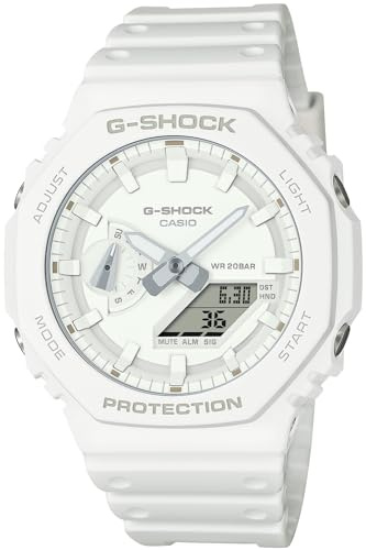 Casio G-Shock GA-2100-7A7JF [serie G-Shock Tone-ON-tone], bianco, moderno