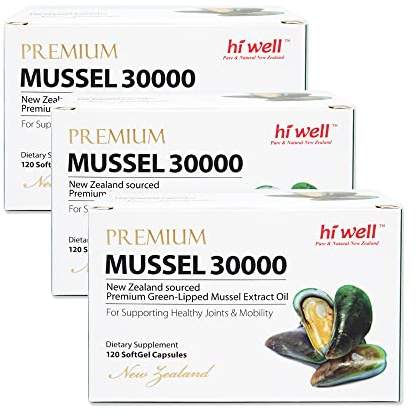 (Pack of 3) Hi Well Premium Mussel 30000 120Vegetable Softgel Capsules